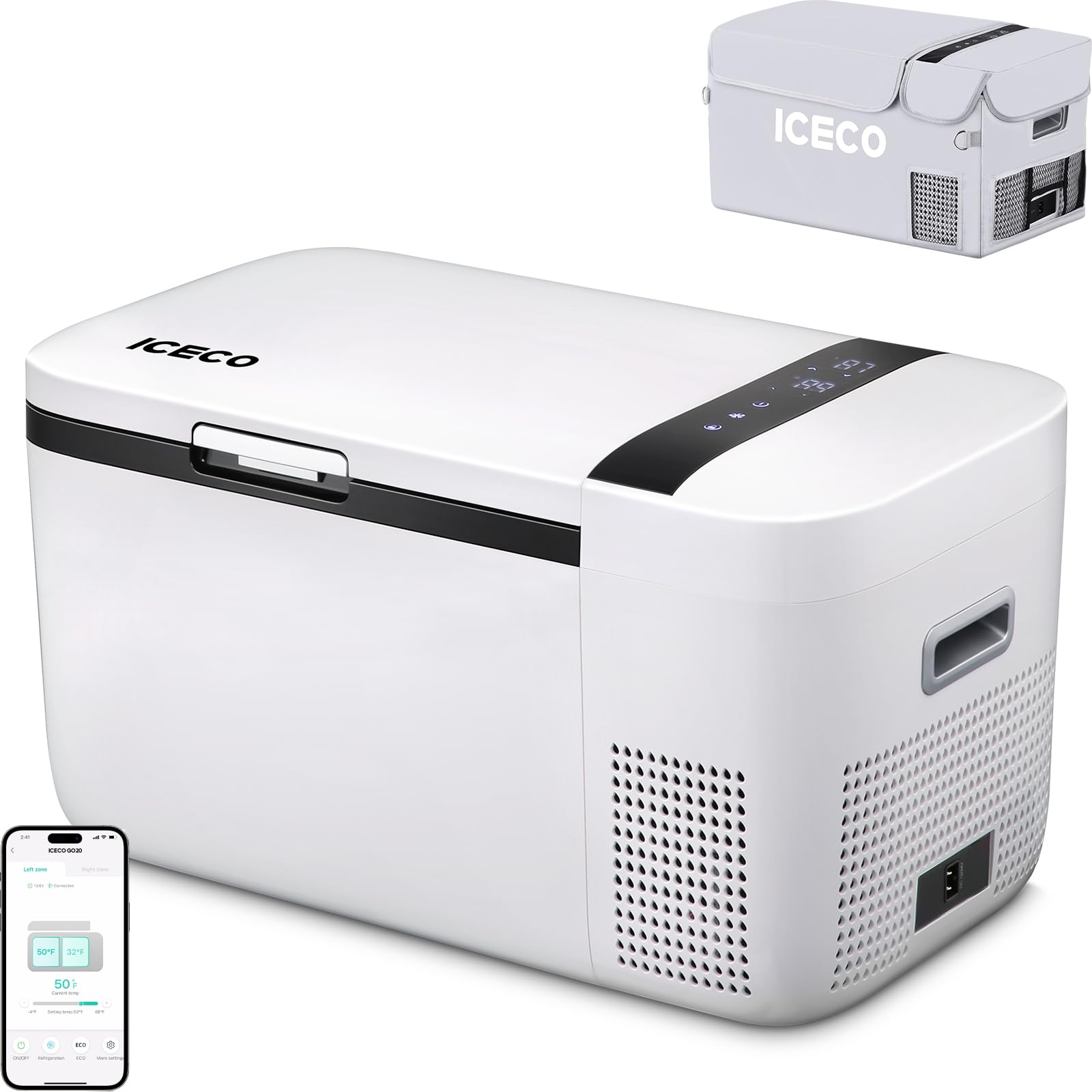 Amazon.com: ICECO GO20 21Qt/20L Portable Refrigerator, 12Volt